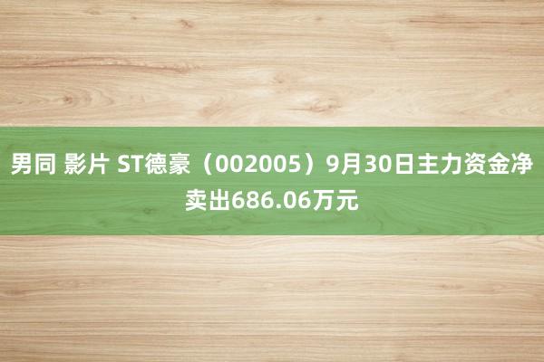 男同 影片 ST德豪（002005）9月30日主力资金净卖出686.06万元