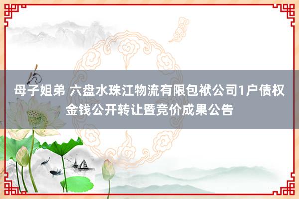 母子姐弟 六盘水珠江物流有限包袱公司1户债权金钱公开转让暨竞价成果公告