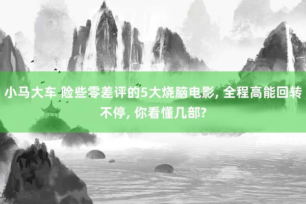 小马大车 险些零差评的5大烧脑电影， 全程高能回转不停， 你看懂几部?