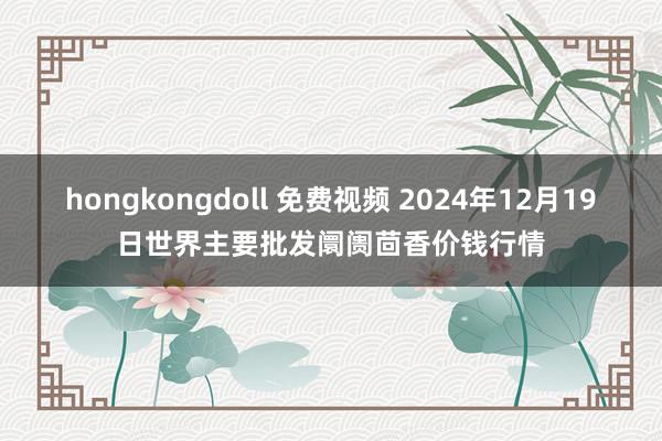 hongkongdoll 免费视频 2024年12月19日世界主要批发阛阓茴香价钱行情